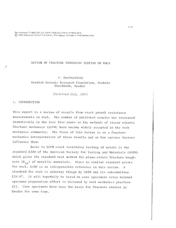 Más sobre El Efecto de las Fracturas en la Geotecnia
