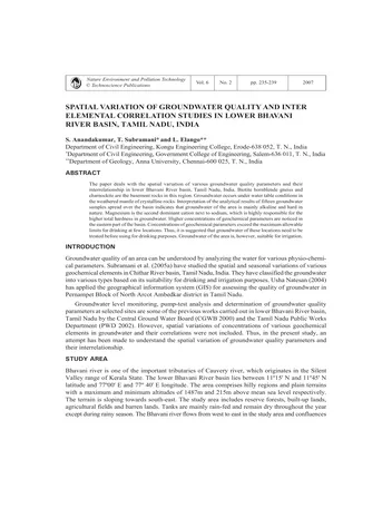 Más sobre Variación Espacial de la Calidad del Agua Subterránea