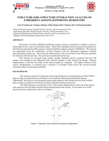 Más sobre Estructuras de Interacción Suelo-Estructura